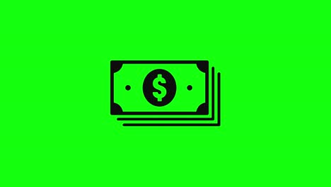 Scheine,-Dollar,-Geld,-Grüner-Bildschirm